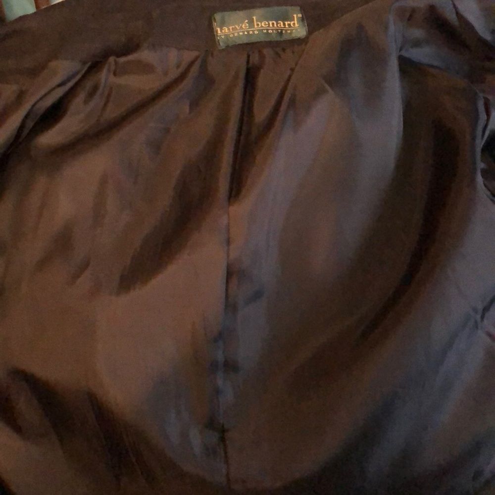 Vintage Harve Benard Long Single Breasted Oversized Black Blazer Large? - Picture 7 of 8